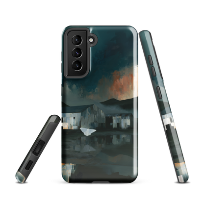 'Evening Flight' Samsung Galaxy S21 tough phone case - protective glossy case NZ Australia