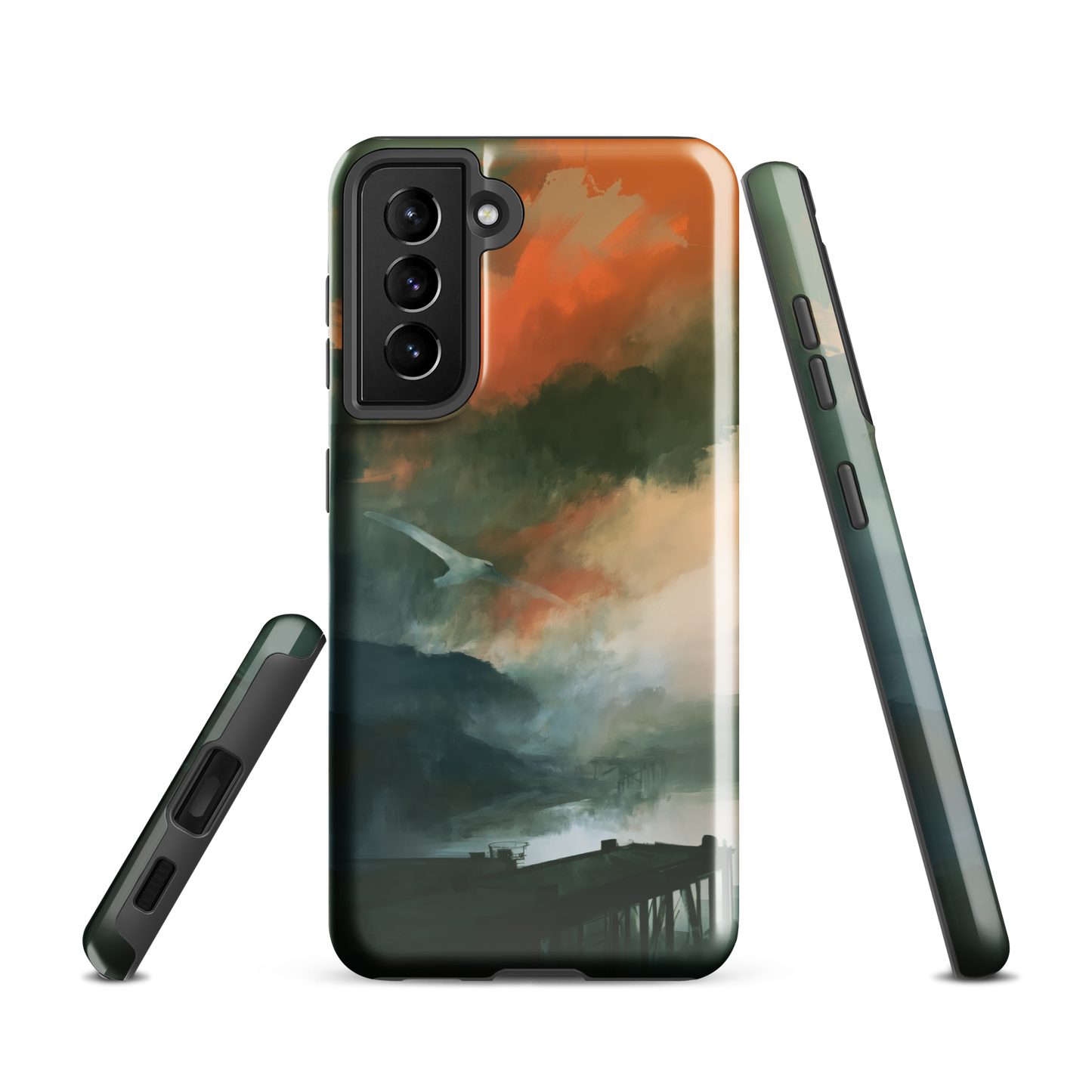 'Harbour' Samsung Galaxy S21 tough phone case - protective glossy case NZ Australia