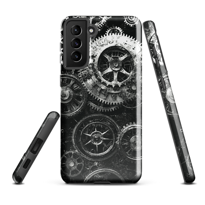 'Clockwork' Samsung Galaxy S21 Plus tough phone case - protective glossy case NZ Australia