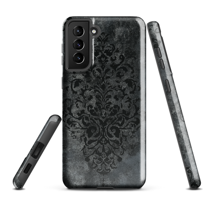 'Damask' Samsung Galaxy S21 Plus tough phone case - protective glossy case NZ Australia