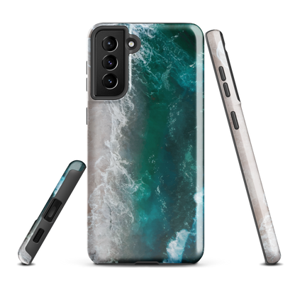 'Ocean View' Samsung Galaxy S21 Plus tough phone case - protective glossy case NZ Australia
