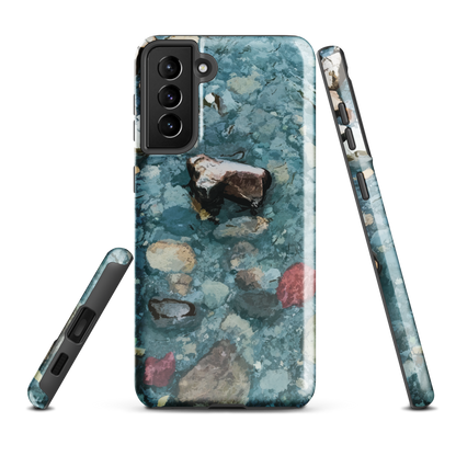 'Washed Away' Samsung Galaxy S21 Plus tough phone case - protective glossy case NZ Australia