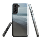 Phone case with a scenic photo of Riversdale Beach and ocean waves.