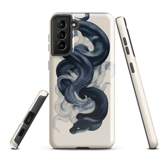 'Midnight Python' Samsung Galaxy S21 Plus tough phone case - protective glossy case NZ Australia