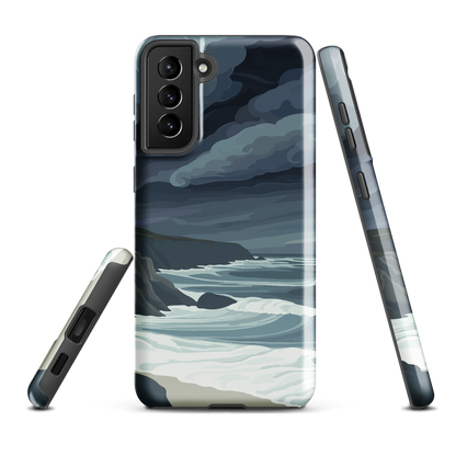 'Cape Kidnappers' Samsung Galaxy S21 Plus tough phone case - protective glossy case NZ Australia