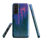 Digital Glitch Samsung case. This striking artwork features a dynamic distortion effect that mimics the visual chaos of a digital malfunction—glitchy lines, vibrant streaks, and pixel-like patterns merge into a futuristic aesthetic. It’s a perfect blend of modern design and edgy street style.
