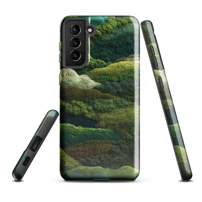 'Forest Layers' Samsung Galaxy S21 Plus tough phone case - protective glossy case NZ Australia