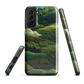 Verdant layers phone case | Abstract green design NZ