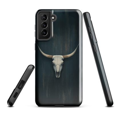 'Longhorn' Samsung Galaxy S21 Plus tough phone case - protective glossy case NZ Australia
