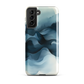 A calming abstract landscape phone case inspired by quiet valleys and soft blue tones.