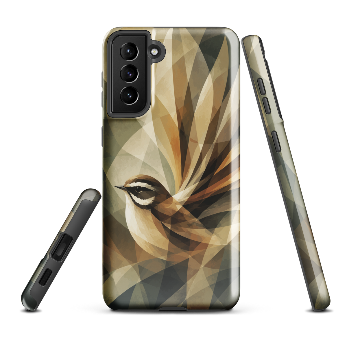 'Fantail' Samsung Galaxy S21 Plus tough phone case - protective glossy case NZ Australia
