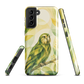 'Kākāpō' Samsung Galaxy S21 Plus tough case - protective glossy case NZ Australia