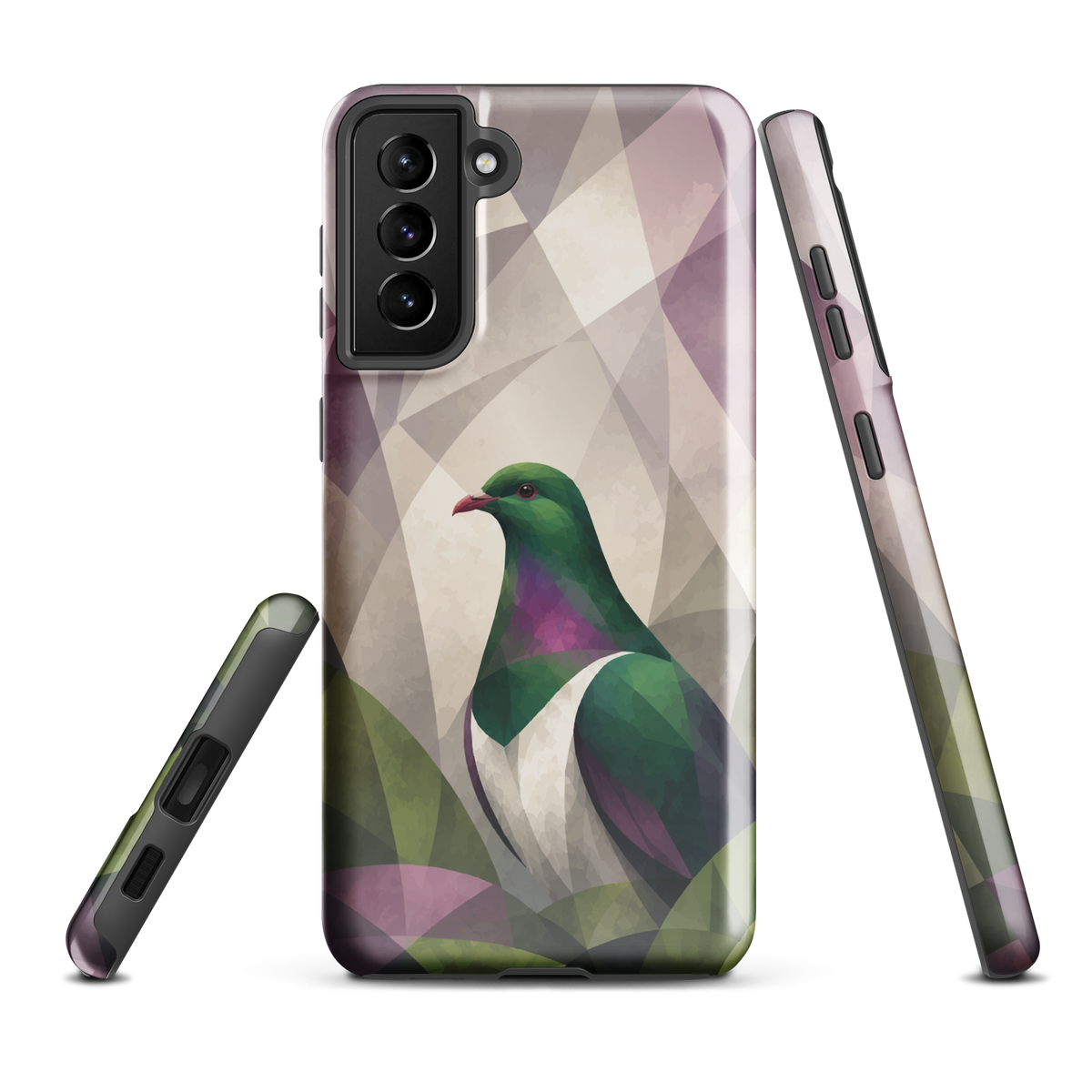 'Kereru' Samsung Galaxy S21 Plus tough phone case - protective glossy case NZ Australia