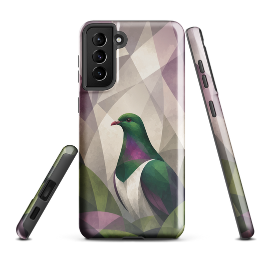 'Kereru' Samsung Galaxy S21 Plus tough phone case - protective glossy case NZ Australia