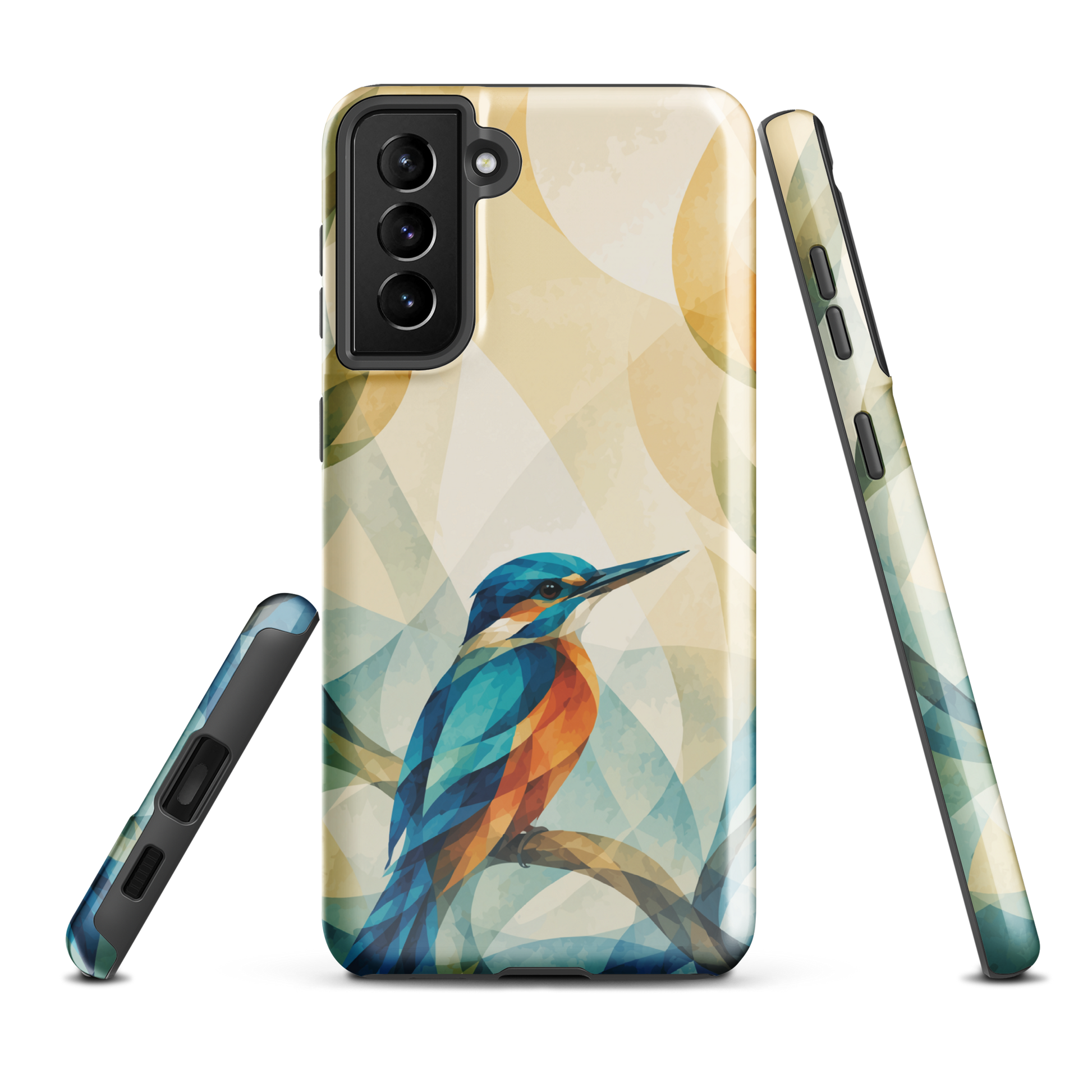'Kōtare' Samsung Galaxy S21 Plus tough case - protective glossy case NZ Australia