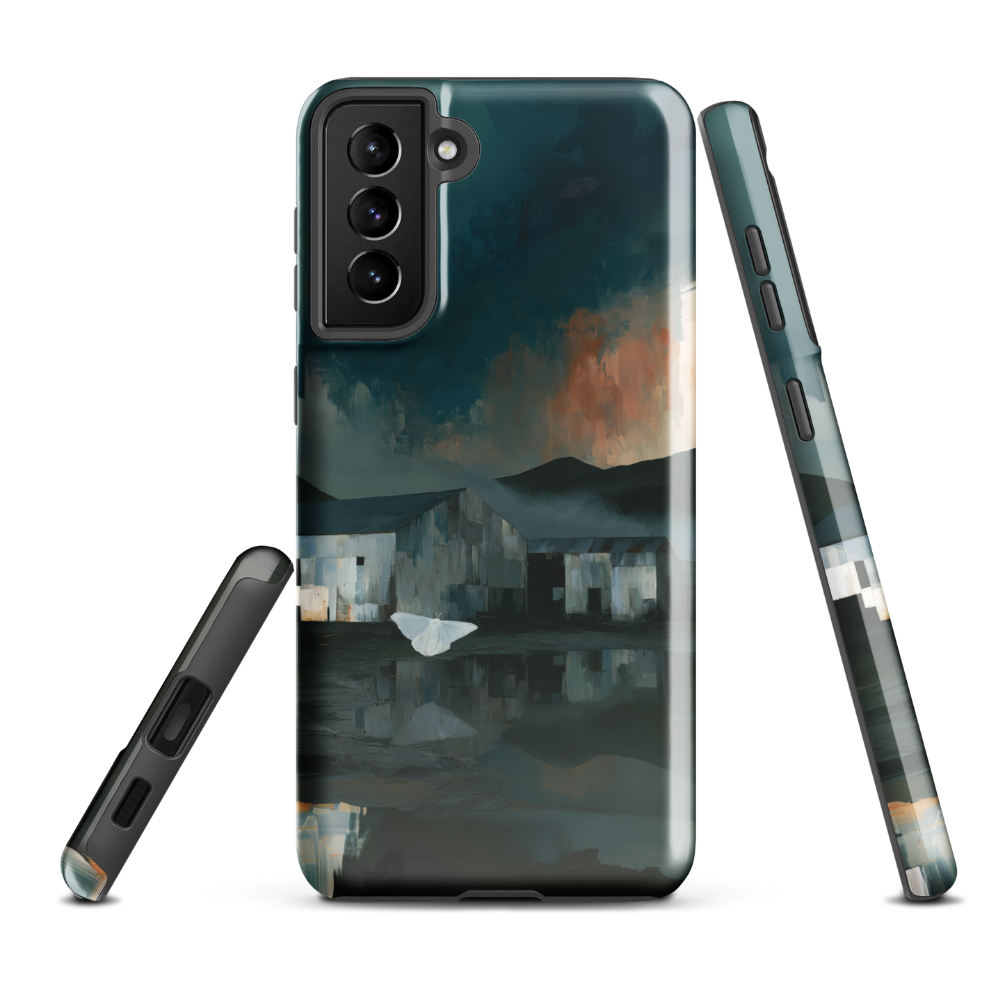 'Evening Flight' Samsung Galaxy S21 Plus tough phone case - protective glossy case NZ Australia