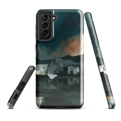 'Evening Flight' Samsung Galaxy S21 Plus tough phone case - protective glossy case NZ Australia