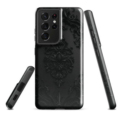 'Obsidian' Samsung Galaxy S21 Ultra tough phone case - protective glossy case NZ Australia