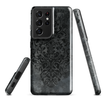 'Damask' Samsung Galaxy S21 Ultra tough phone case - protective glossy case NZ Australia