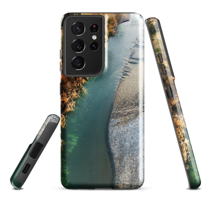 'Waters Edge' Samsung Galaxy S21 Ultra tough phone case - protective glossy case NZ Australia