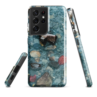 'Washed Away' Samsung Galaxy S21 Ultra tough phone case - protective glossy case NZ Australia