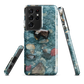 Washed Away designer phone case with abstract river stone artwork in earthy blues and natural tones.