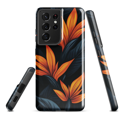 'Bird of Paradise' Samsung Galaxy S21 Ultra tough phone case - protective glossy case NZ Australia
