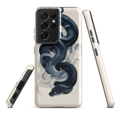 'Midnight Python' Samsung Galaxy S21 Ultra tough phone case - protective glossy case NZ Australia