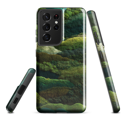 'Forest Layers' Samsung Galaxy S21 Ultra tough phone case - protective glossy case NZ Australia