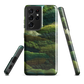 Verdant layers phone case | Abstract green design NZ
