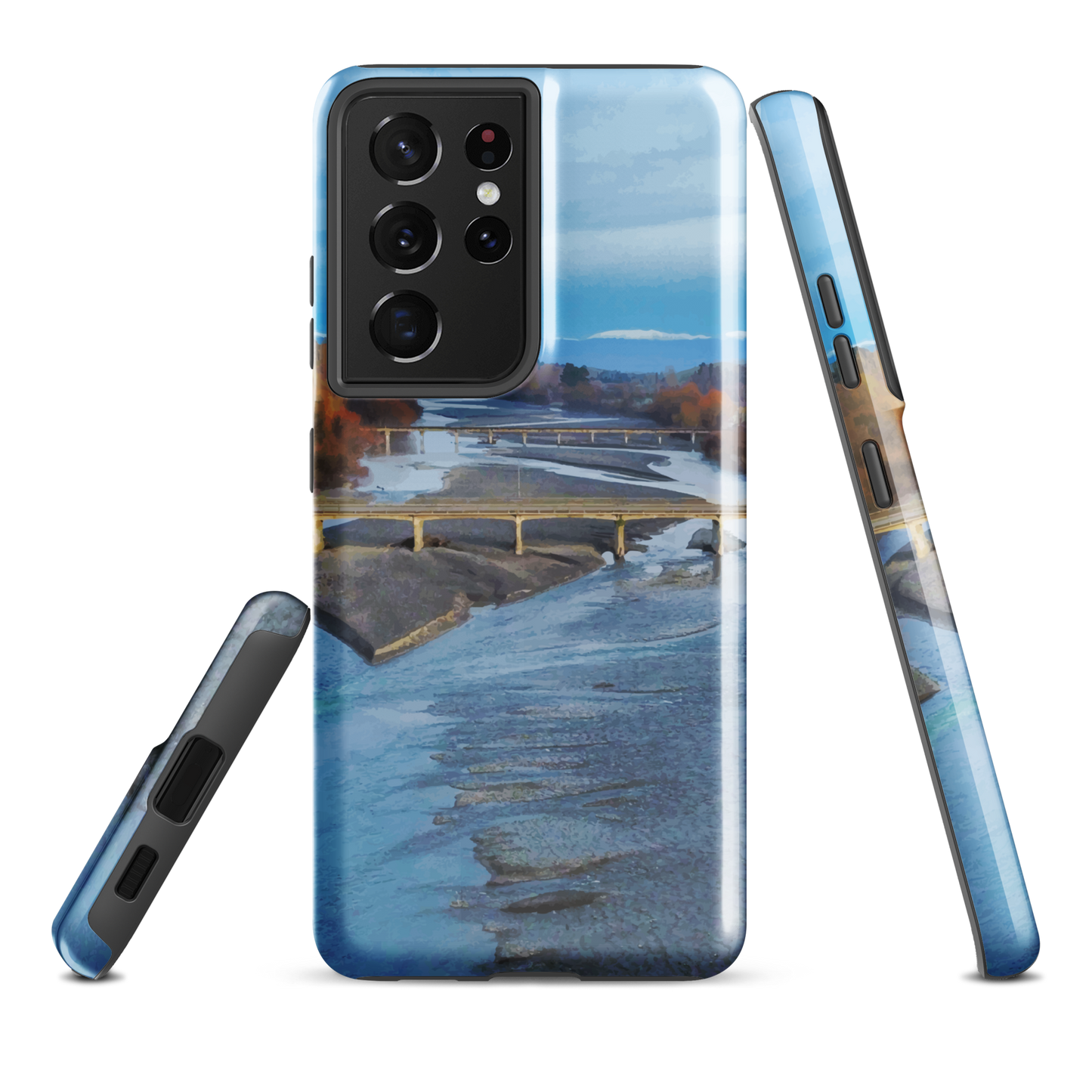 'Ruahine' Samsung Galaxy S21 Ultra tough phone case - protective glossy case NZ Australia