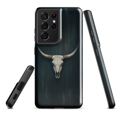 'Longhorn' Samsung Galaxy S21 Ultra tough phone case - protective glossy case NZ Australia