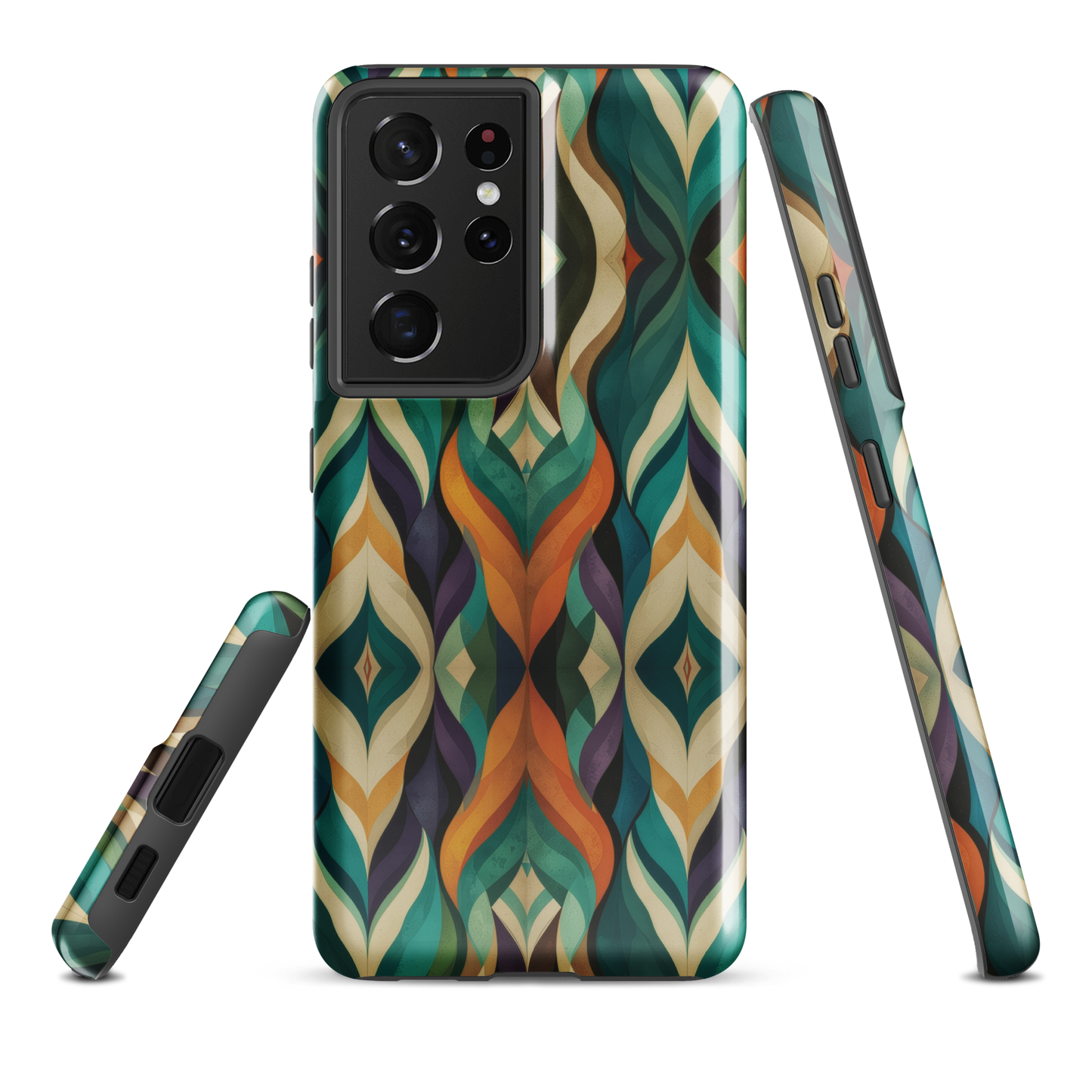 'Rhythm' Samsung Galaxy S21 Ultra tough phone case - protective glossy case NZ Australia