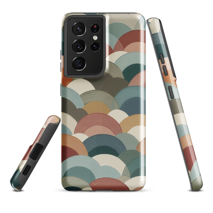 'Warm Horizons' Samsung Galaxy S21 Ultra tough phone case - protective glossy case NZ Australia