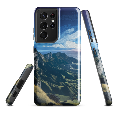 'Te Mata Peak' Samsung Galaxy S21 Ultra tough phone case - protective glossy case NZ Australia