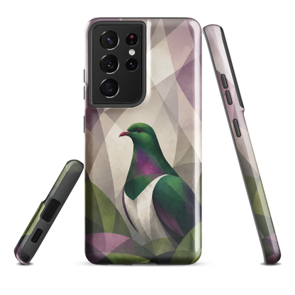 'Kererū' Samsung Galaxy S21 Ultra tough case - protective glossy case NZ Australia