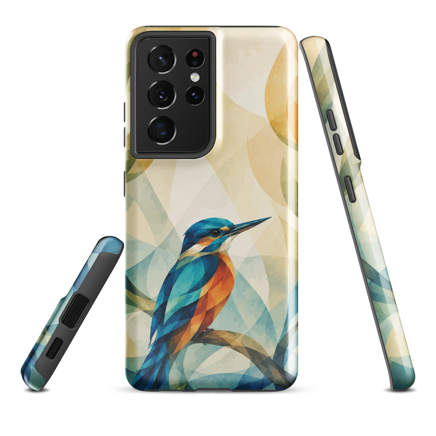 'Kōtare' Samsung Galaxy S21 Ultra tough case - protective glossy case NZ Australia