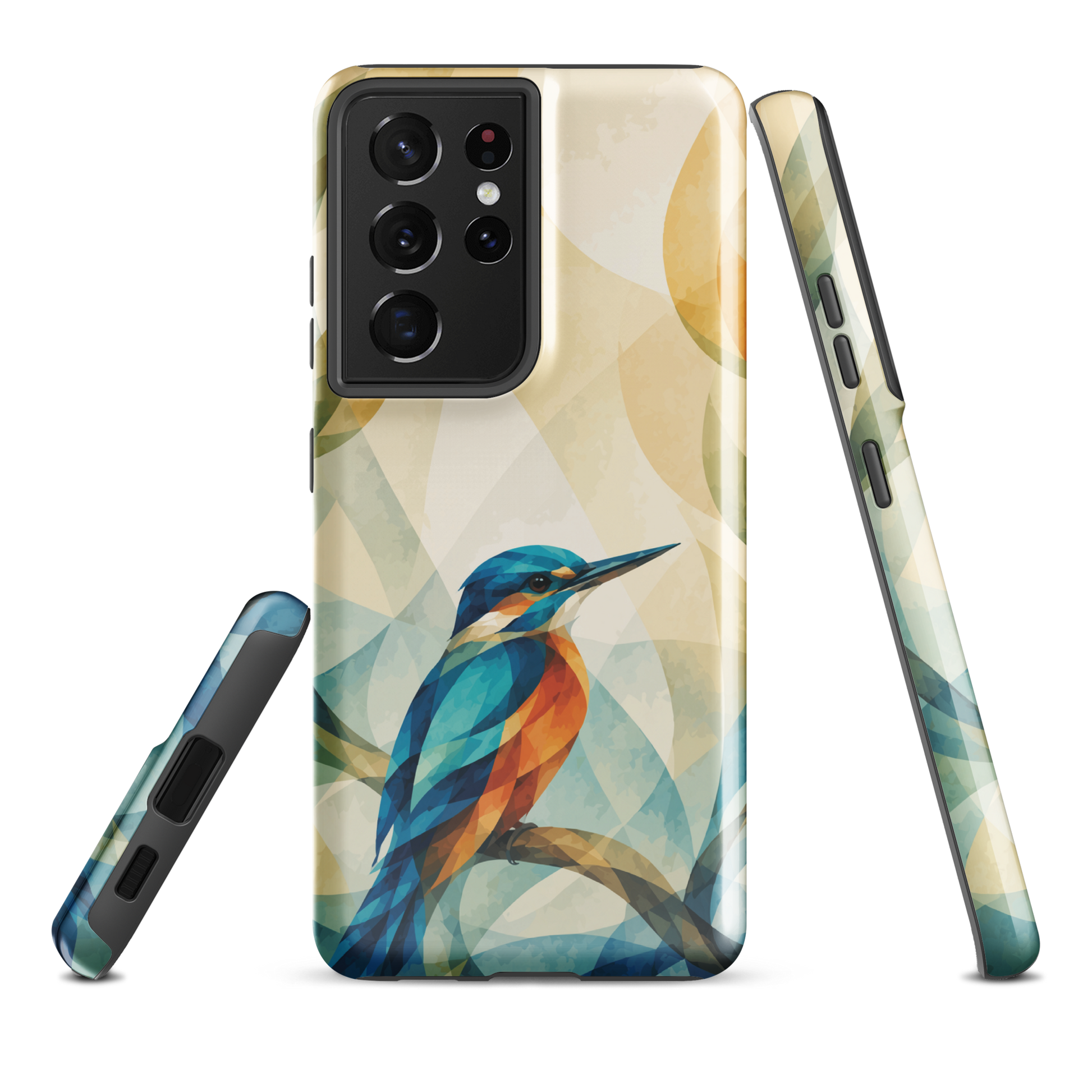 'Kōtare' Samsung Galaxy S21 Ultra tough case - protective glossy case NZ Australia