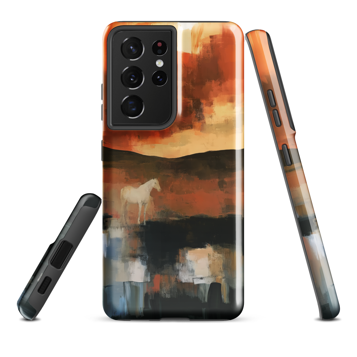 'Ember Fields' Samsung Galaxy S21 Ultra tough phone case - protective glossy case NZ Australia