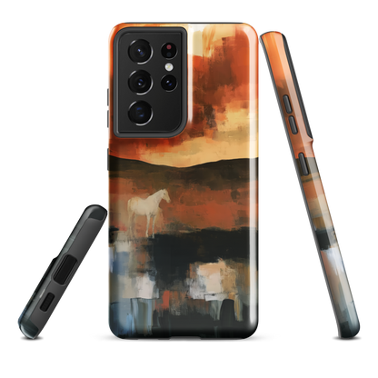 'Ember Fields' Samsung Galaxy S21 Ultra tough phone case - protective glossy case NZ Australia