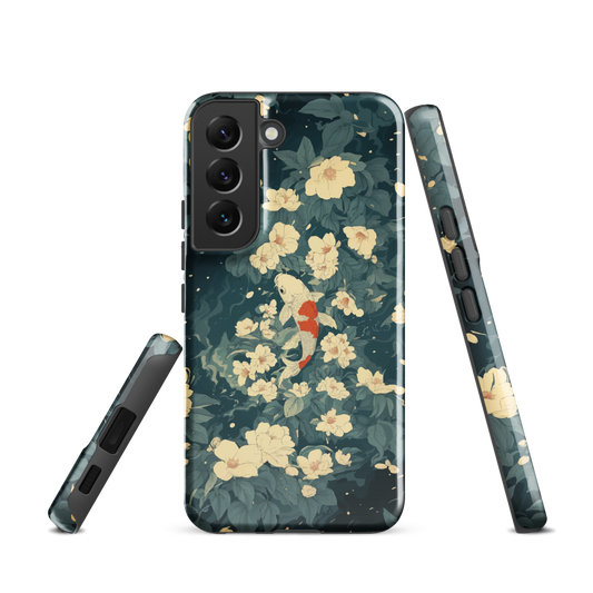 'Koi' Samsung Galaxy S22 tough phone case - protective glossy case NZ Australia