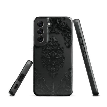 'Obsidian' Samsung Galaxy S22 tough phone case - protective glossy case NZ Australia