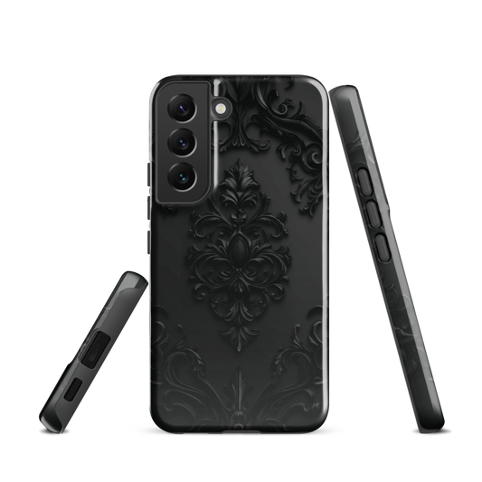 'Obsidian' Samsung Galaxy S22 tough phone case - protective glossy case NZ Australia