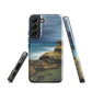 Castlepoint coastal phone case with cliffs, ocean and sky. New Zealand landscape art by designer Ben Hart.