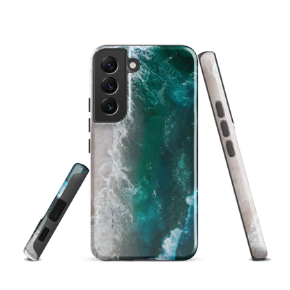 'Ocean View' Samsung Galaxy S22 tough phone case - protective glossy case NZ Australia