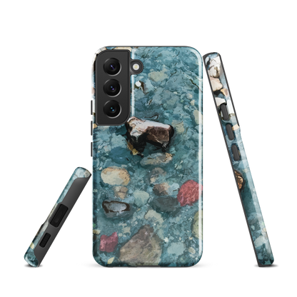 'Washed Away' Samsung Galaxy S22 tough phone case - protective glossy case NZ Australia