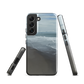 Phone case with a scenic photo of Riversdale Beach and ocean waves.