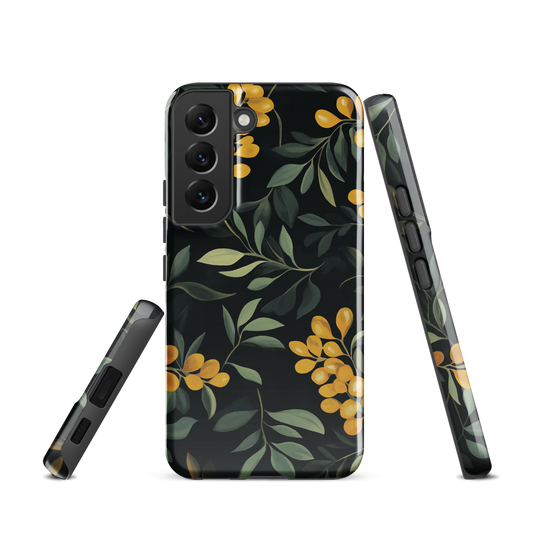 'NZ Kowhai' Samsung Galaxy S22 tough phone case - protective glossy case NZ Australia