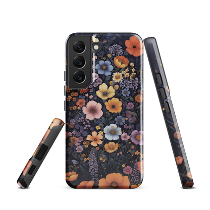 'Wildflowers' Samsung Galaxy S22 tough phone case - protective glossy case NZ Australia
