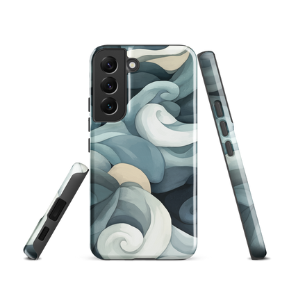 'Ebb and Flow' Samsung Galaxy S22 tough phone case - protective glossy case NZ Australia